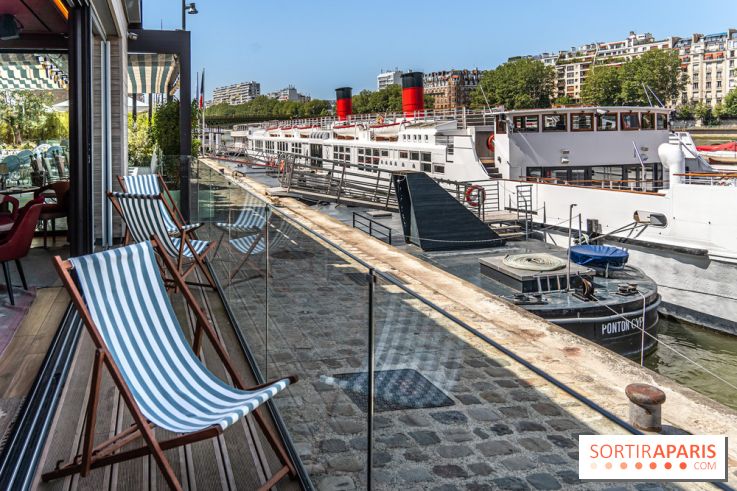 La Plage Parisienne, restaurant et terrasse en bord de Seine Quai de Javel