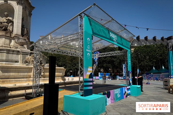 JO Paris 2024 : Fan zone Saint-Sulpice