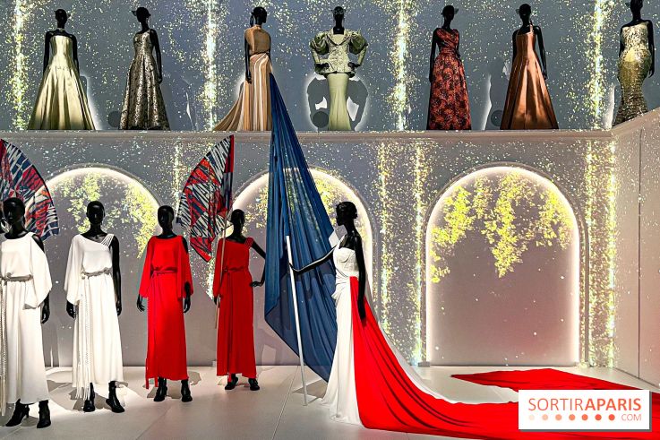 JO paris 2024 : Les tenues de scène de Lady Gaga, Aya Nakamura et Céline Dion exposées à la Galerie Dior  - image00016