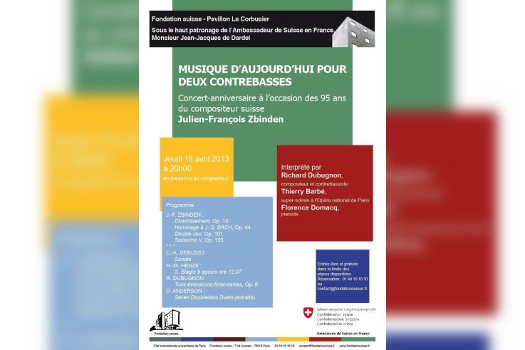 Musique d’aujourd’hui pour deux contrebasses