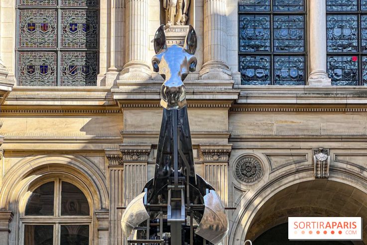 ZEUS, cheval métallique de la cérémonie d'ouverture des JO de Paris 2024 à l'Hôtel de Ville - image00028