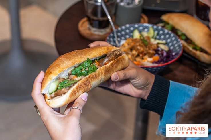 Phin Mi, le coffee shop vietnamien et banh mi Paris 5e -  banh mi hoi an porc mijoté aux 5 épices