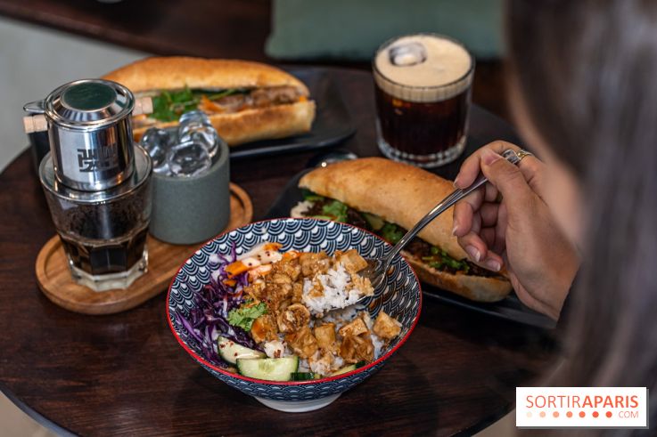 Phin Mi, le coffee shop vietnamien et banh mi Paris 5e -  Banh mi bol au tofu - vegetarien