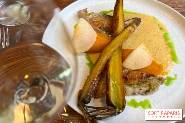 Erso - Pintade, patade douce, carottes fanes, pickles