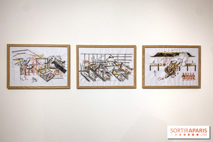 Ito Meikyū, l'exposition en réalité virtuelle de Boris Labbé au Drawing Lab à Paris - IMG 0436