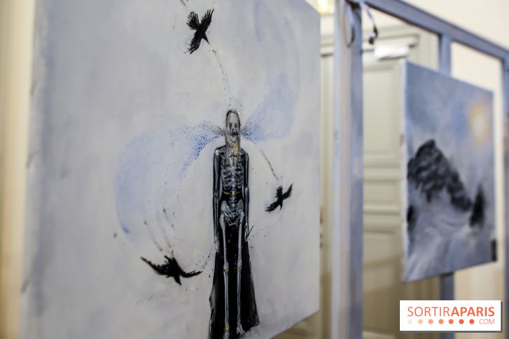 Ylva Snöfrid, exposition Cosmos et Vanitas à l'Institut suédois, nos photos