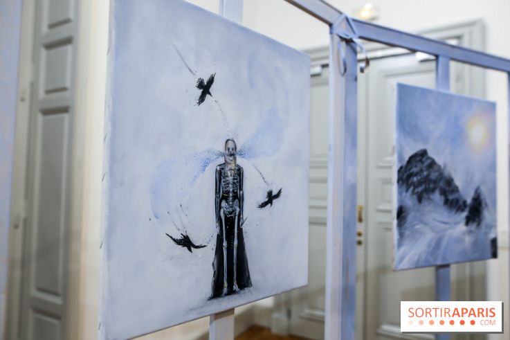 Ylva Snöfrid, exposition Cosmos et Vanitas à l'Institut suédois, nos photos