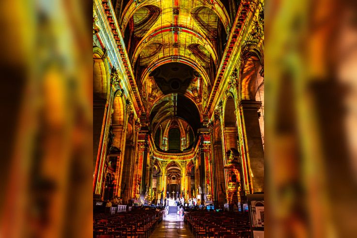 Paris Cœur de Lumières, le spectacle son et lumière à l'église Saint-Sulpice - les photos