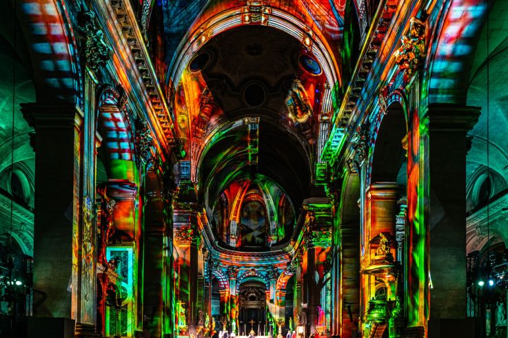 Paris Cœur de Lumières, le spectacle son et lumière à l'église Saint-Sulpice - les photos