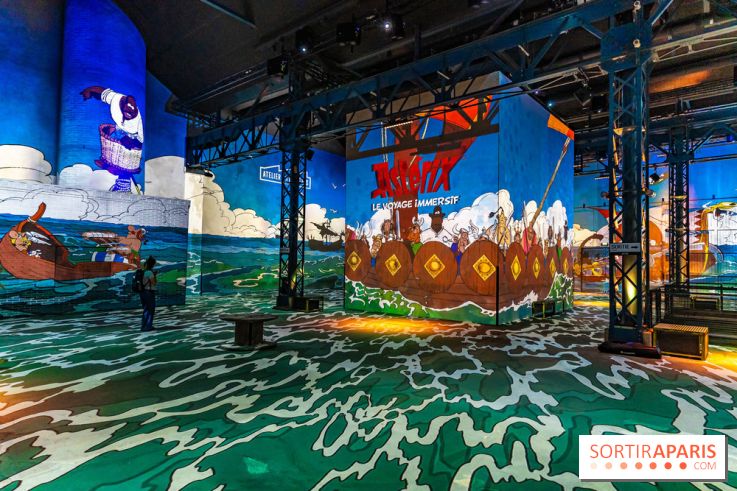 Exposition Astérix à l'Atelier des Lumières, le voyage immersif