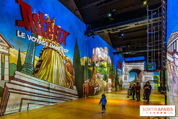 Exposition Astérix à l'Atelier des Lumières, le voyage immersif