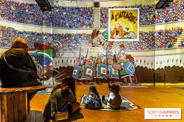 Exposition Astérix à l'Atelier des Lumières, le voyage immersif