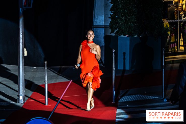 Inauguration des vitrines et décorations de Noël du BHV Marais 2024 avec Léna Mahfouf, Adriana Karembeu et Marc Lavoine -  A7C5882