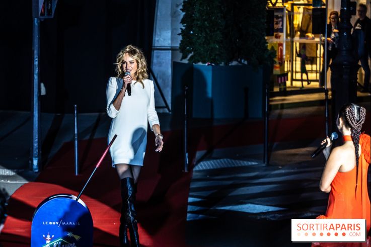 Inauguration des vitrines et décorations de Noël du BHV Marais 2024 avec Léna Mahfouf, Adriana Karembeu et Marc Lavoine -  A7C5906