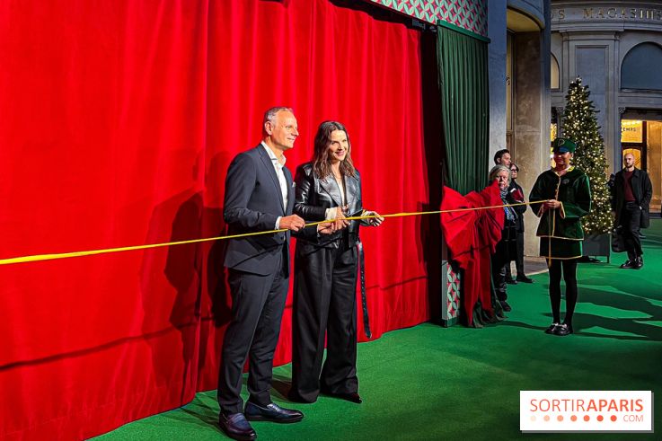 Les vitrines de Noël 2024 du Printemps Haussmann avec Juliette Binoche - image00004