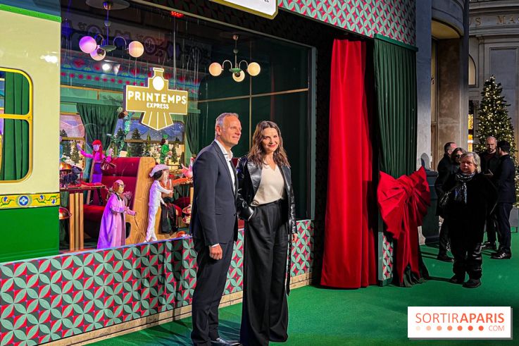 Les vitrines de Noël 2024 du Printemps Haussmann avec Juliette Binoche - image00006