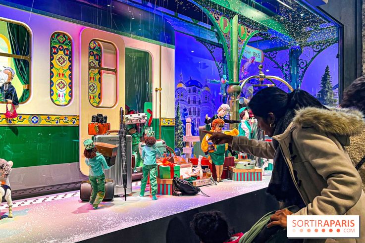 Les vitrines de Noël 2024 du Printemps Haussmann avec Juliette Binoche - image00044