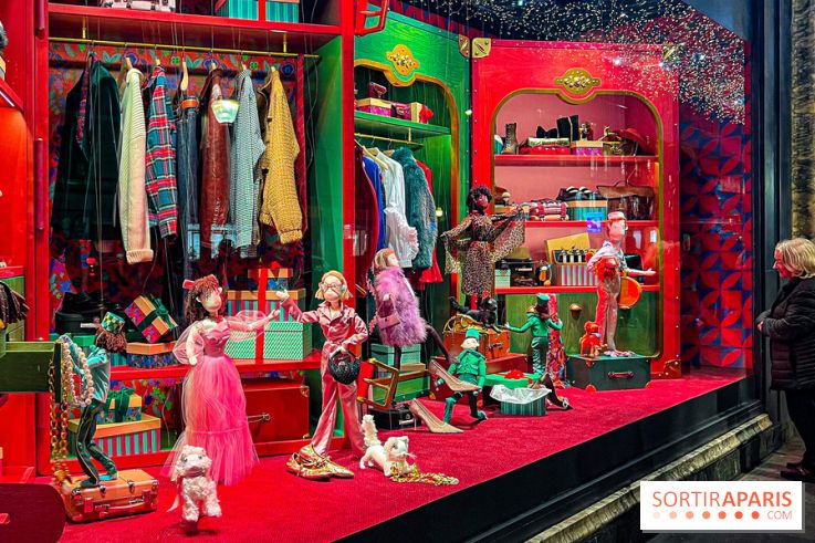 Les vitrines de Noël 2024 du Printemps Haussmann avec Juliette Binoche - image00012