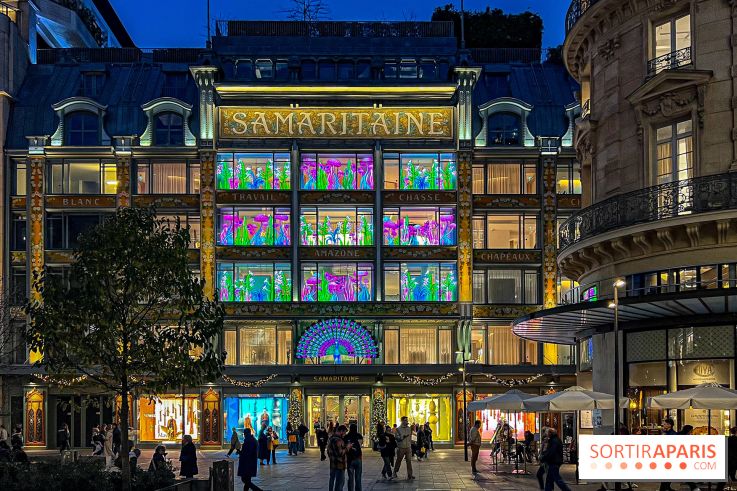 Les vitrines de Noël 2024 de la Samaritaine : Thoiry Lumières Sauvages envahit le grand magasin - image00003