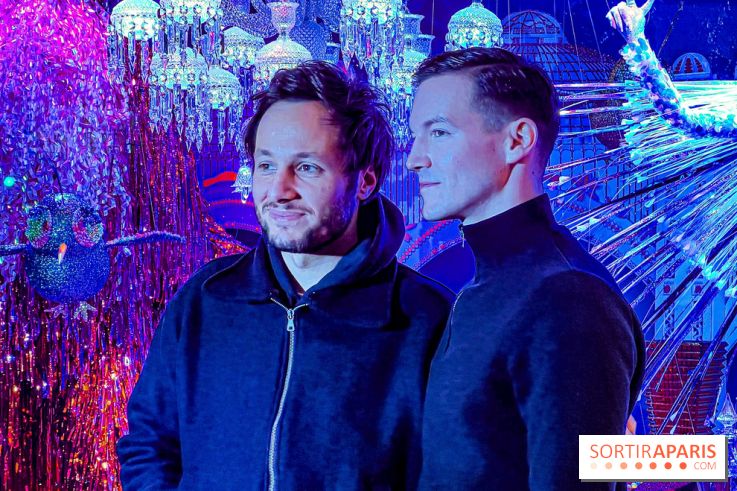 Les vitrines de Noël 2024 des Galeries Lafayette Haussmann avec Vianney et Kevin Germanier