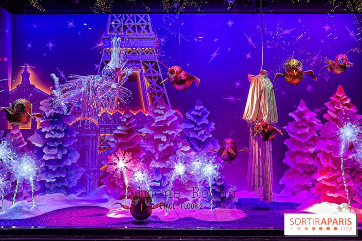 Les vitrines de Noël 2024 des Galeries Lafayette Haussmann avec Vianney et Kevin Germanier