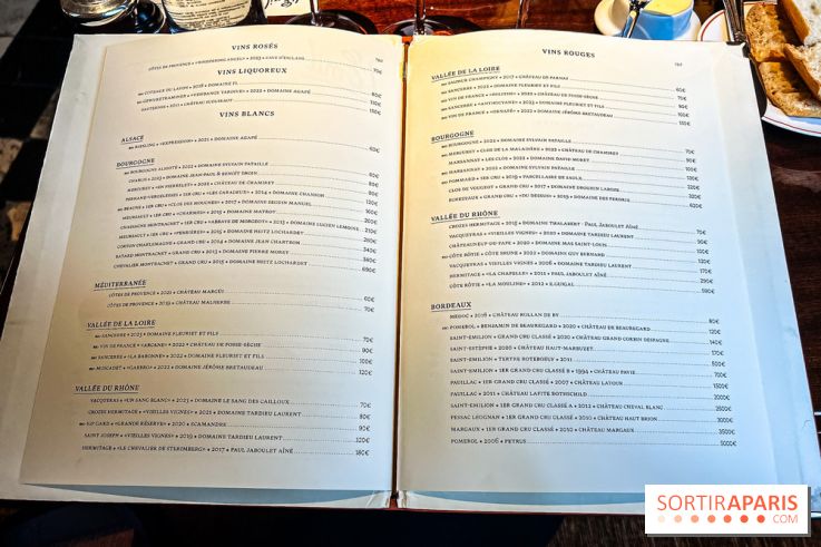 Brasserie Émil à Paris - carte - menu