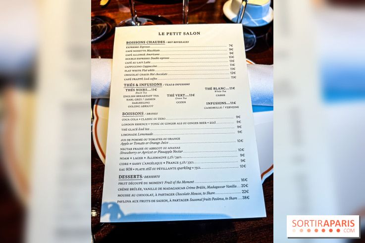 Brasserie Émil à Paris - carte - menu