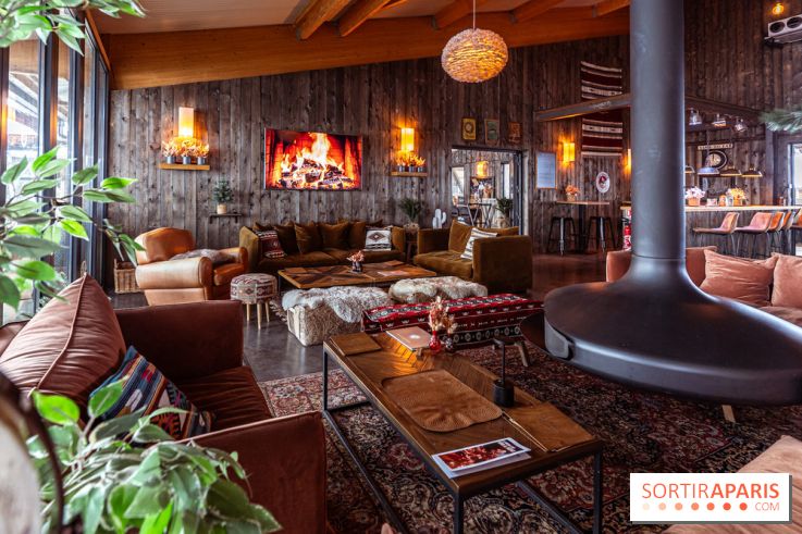 Bo Ranch, le restaurant - bar, site événementiel et lieu de compétition de Reining -  cheminée