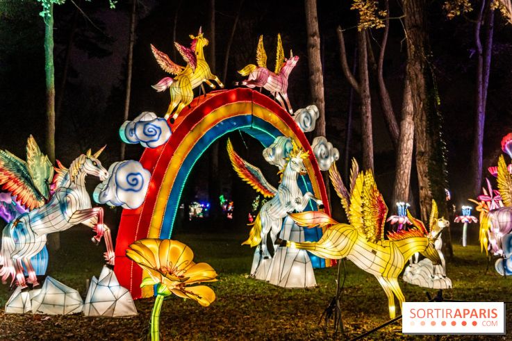 L'Odyssée Lumineuse 2024, le parcours de lumières au Parc Floral - les photos -  licornes