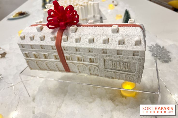 Bûches de Noël 2024 Bo&Mie - Un flocon à Paris