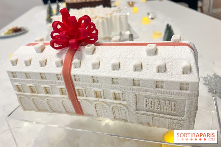 Bûches de Noël 2024 Bo&Mie - Un flocon à Paris