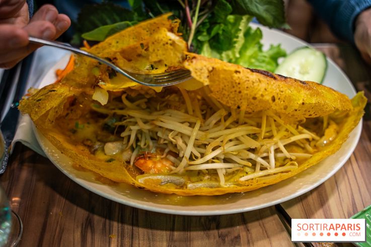 Pho Bom, le restaurant vietnamien, temple du pho et des nouilles Paris 13e -   banh xeo