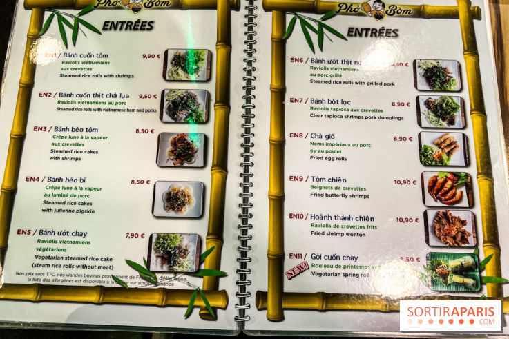 Pho Bom, le restaurant vietnamien, temple du pho et des nouilles Paris 13e - carte - menu - tarifs - prix