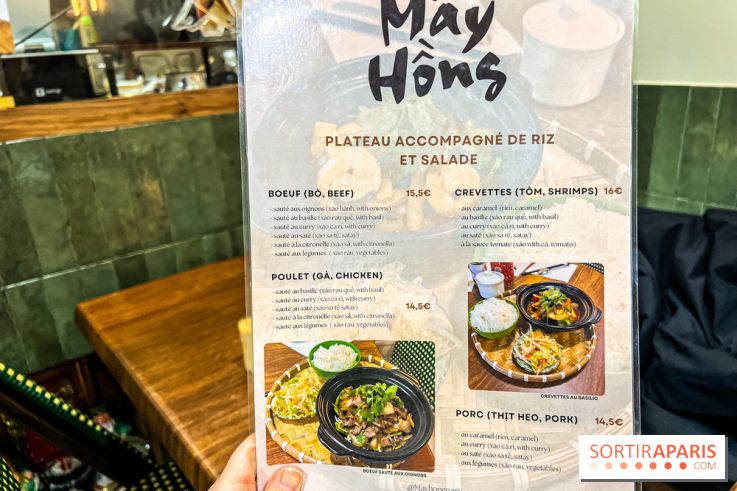 Mây Hồng, le restaurant vietnamien du 111 avenue d'Ivry Paris 13e - carte - menu