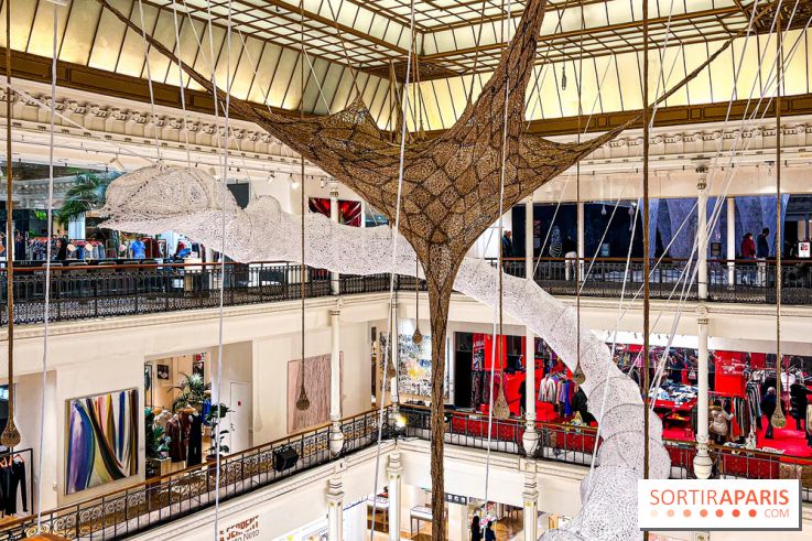 Le La Serpent, l'exposition gratuite, monumentale et immersive d'Ernesto Neto au Bon Marché Rive Gauche - IMG 8173 jpg