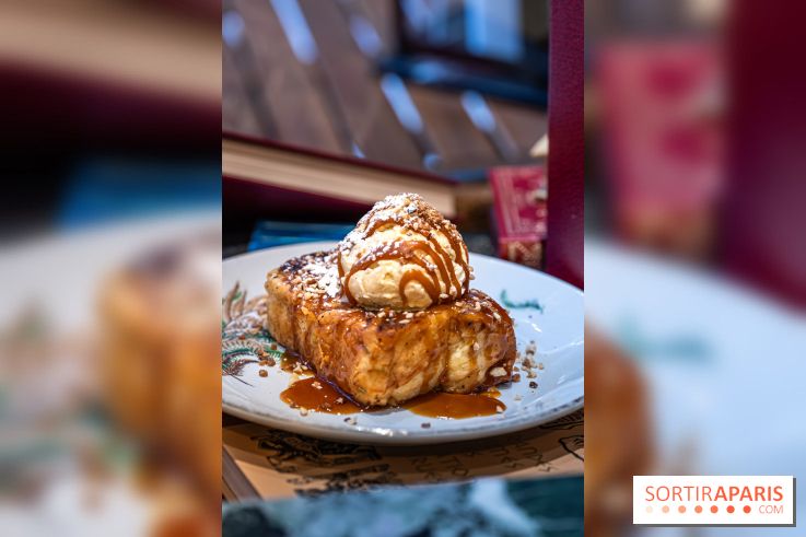 Le Bistro des Livres, le restaurant français pour les amoureux des bouquins -  pain perdu