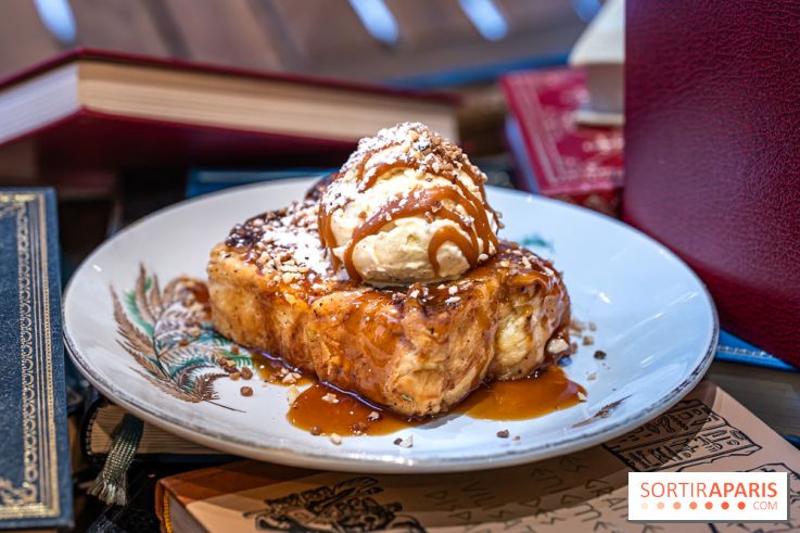 Le Bistro des Livres, le restaurant français pour les amoureux des bouquins -  pain perdu