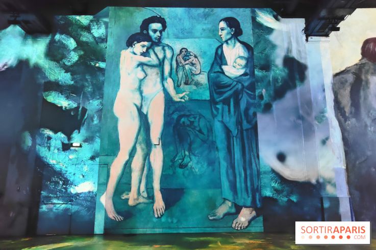 Picasso à l'Atelier des Lumières - La Vie, 1903, © Succession Picasso 2024