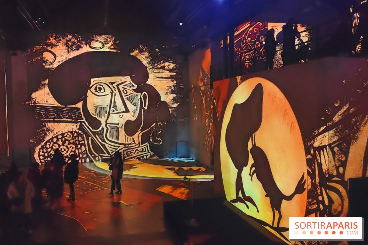 Picasso à l'Atelier des Lumières - Toros Vallauris, 1958, © Succession Picasso 2024