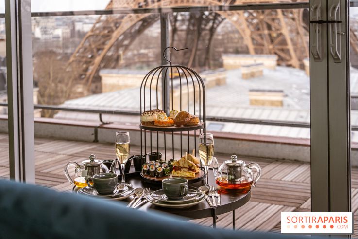 Le tea time éphémère face à la Tour Eiffel au Pullman
