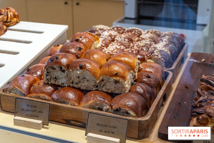 Chamboule boulangerie artisanale Paris 18e - brioches à la coupe