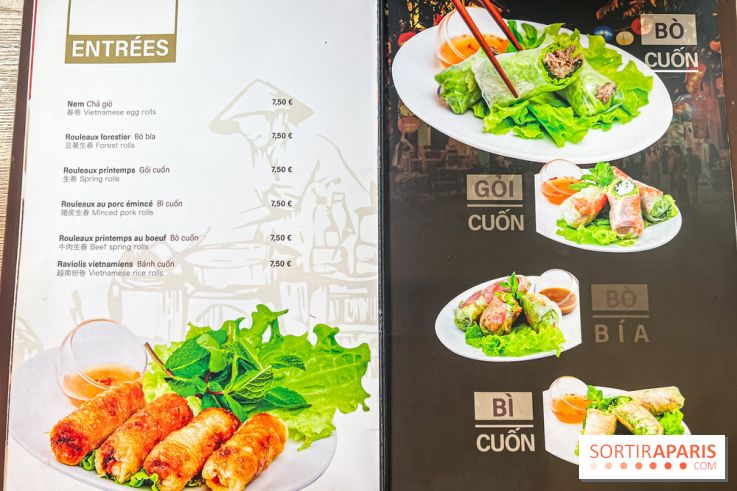 Ngoc Xuyen Saigon, le restaurant vietnamien du 13e aux bons pho et soupes de nouilles - menu 