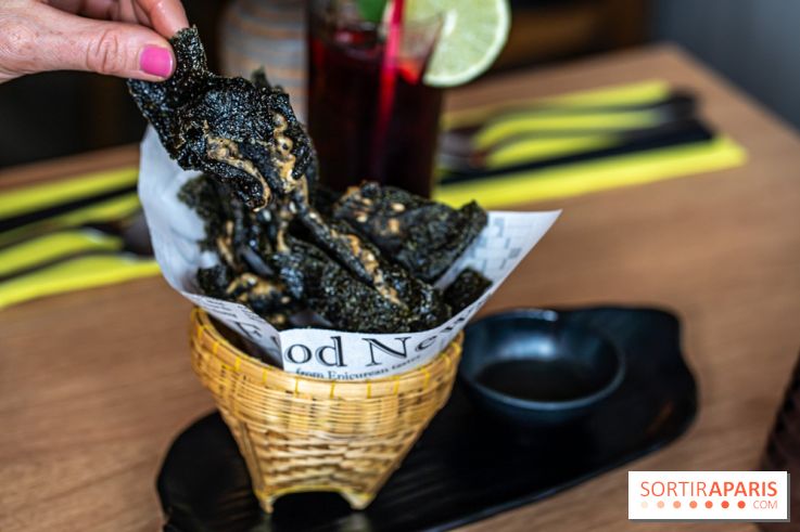Buja restaurant végétarien thaï et Viet Paris 13e - photos - algues nori chips