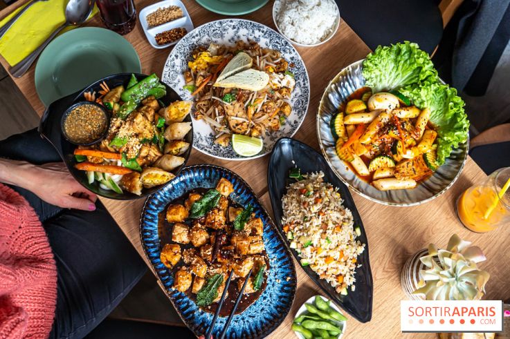 Buja restaurant végétarien thaï et Viet Paris 13e - photos - table