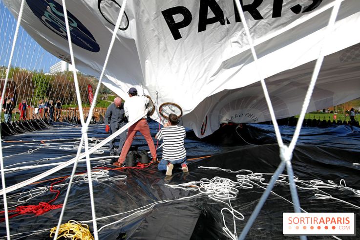 Ballon de Paris au parc André-Citroën : nos photos du gonflement - Ballon de Paris Generali 4