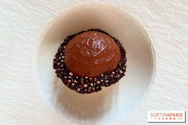 Le Pergolèse - Dessert chocolat, algues rouges poivrées