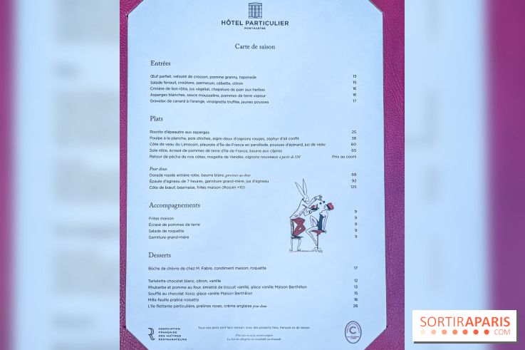 Terrasse de l'Hôtel Particulier, le jardin verdoyant au cœur de Montmartre - photo - carte - menu