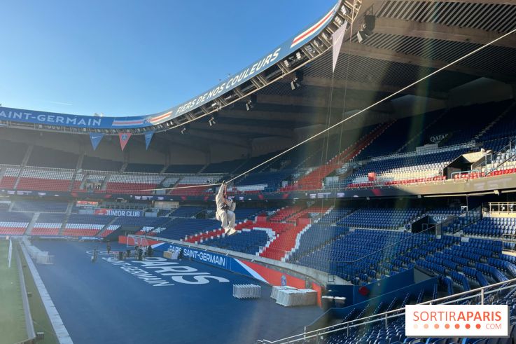 Tyrolienne au Parc des Princes