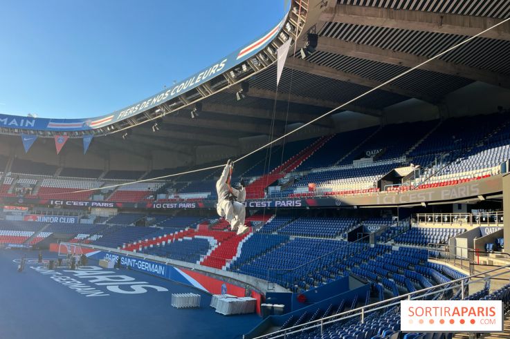 Tyrolienne au Parc des Princes