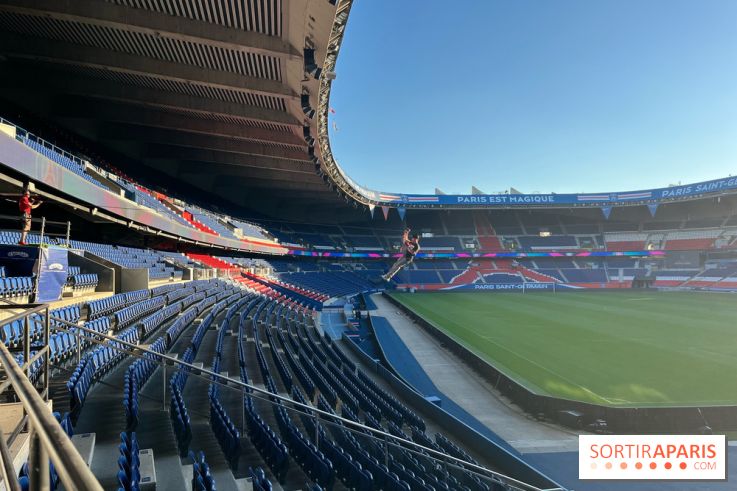 Tyrolienne au Parc des Princes
